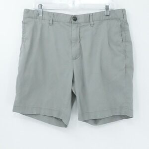 Faherty Shorts Mens 35 Grey Chino 8in Preppy Casual Organic Cotton Stretch‎